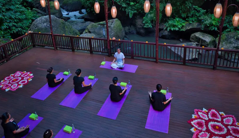 Chakra Meditation At Sacred River