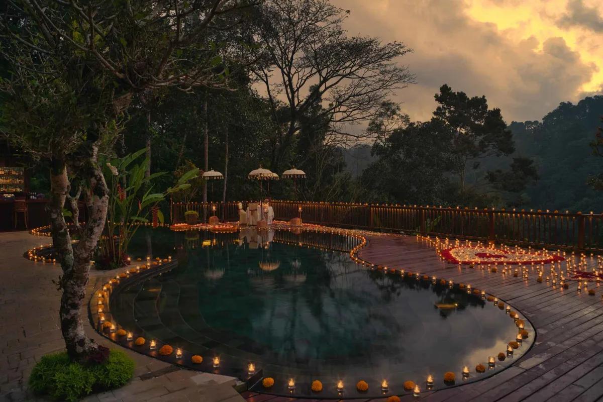 Moonlit Jungle Romance | Candlelit Poolside Dinner Experience
