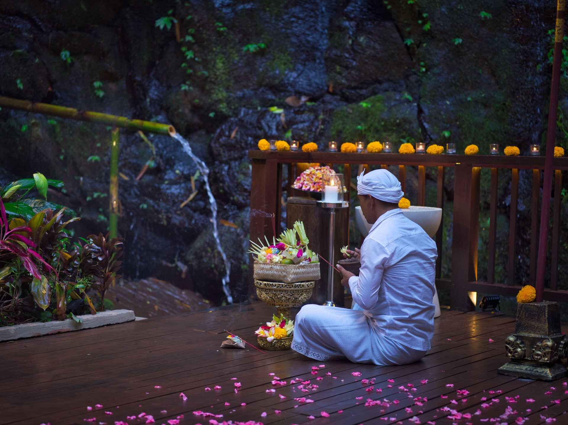 The Spiritual Serenity: Experience the Sacred Balinese Blessing at Nandini Jungle and Wellness Resort